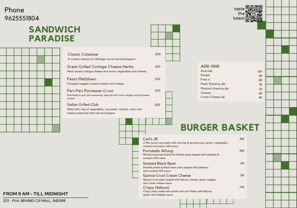 sandwitches and burger